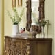 Royal Antique Gold CAL King Bedroom Set 5Pcs Carved Wood Homey Design HD-8008
