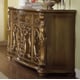 Royal Antique Gold King Bedroom Set 5Pcs Carved Wood Homey Design HD-8008 