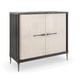 Dark Chocolate & Soft Silver Leaf Finish Chest EMPIRE by Caracole 
