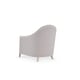 French Curve Design Slate-colored Chenille Accent Chair SIMPLY STUNNING by Caracole 