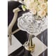 Cast crystal top & Majestic Gold Bade THE INBLOOM ACCENT TABLE by Caracole 