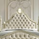 Traditional Satin Gold Finish CAL King Size Bed Homey Design HD-8092