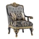 Classic Black/Gold Wood Chair Homey Design HD HD-9012-CHAIR