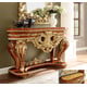 Cherry Finish Luxury Console Table Traditional Homey Design HD-8024