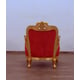 Classic  Red Gold Fabric 30013 BELLAGIO II Chair Set 2Pcs  EUROPEAN FURNITURE 