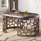 Dark Grey Silver Coffee Table Contemporary Homey Design HD-8912D