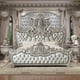 Baroque Belle Silver KING Bedroom Set 6 Pcs Traditional Homey Design HD-8088 