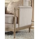 Champagne Finish Luxury Fabric Armchair Traditional Homey Design HD-625 