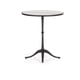 Chocolate Bronze & Castle Grey Stone Top End Table AROUND THE CIRCLE by Caracole 