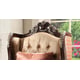 Dark Red Mahogany Sectional Sofa Set 4Pcs w/ Coffee Table Traditional Homey Design HD-111