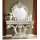Baroque Belle Silver Finish Console Table Traditional Homey Design HD-8088