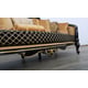Classic Black Gold Fabric 30019 BELLAGIO III Sofa Set 2Pcs EUROPEAN FURNITURE 