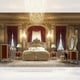 Traditional Antique Gold Solid Wood King CAL King Bedroom Set 3Pcs Homey Design HD-961