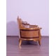 Luxury Sand & Gold Wood Trim MODIGLIANI III Sofa Set 4 Pcs EUROPEAN FURNITURE