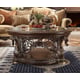 Homey Design HD-5927 Luxury Desert Sand Hand Carved Wood Sectional Sofa Set 6Pcs