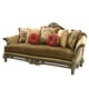Luxury Silk Chenille Solid Wood Formal Sofa Set 4Pcs Benetti's Sicily Classic