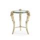 Accent Table Finished in Aglow Clear Tempered Glass FONTAINEBLEAU by Caracole 