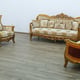 Royal Luxury Gold & Sand Fabric MAGGIOLINI Sofa Set 3 Pcs EUROPEAN FURNITURE 