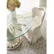 Champagne Mist Base & Tempered Glass Top 60" Dining Table FONTAINEBLEAU by Caracole 
