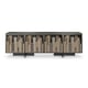 Mirrored Bronze Metal & Dusty Silver Media Console MIDTOWN by Caracole 