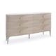 Ivory Wash & Stone Manor 6 Drawers Double Dresser LILLIAN by Caracole 