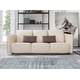 Luxury Italian Leather Lite Grey & Taupe Sofa MAKASSAR EUROPEAN FURNITURE Modern