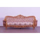 Luxury Sand & Gold Wood Trim MODIGLIANI III Sofa Set 4 Pcs EUROPEAN FURNITURE