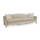 Classically French Soft Camel-Curved Back Beige Fabric THE RIBBON SOFA by Caracole 