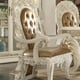 Homey Design HD-8019 Classic Antique Cream Finish Dining Room Dining Table 2 Armchair 4 Sidechair and China Set 8 Pcs