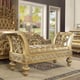Royal Rich Gold CAL KING Bedroom Set 6Pcs Carved Wood Traditional Homey Design HD-8016