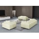 Off White Italian Leather PICASSO Sofa EUROPEAN FURNITURE Contemporary