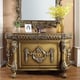 Perfect Brown & Gold King Bedroom Set 5 Psc Traditional Homey Design HD-1802