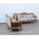 Royal Luxury Bronze & Sand Fabric MAGGIOLINI Sofa EUROPEAN FURNITURE Traditional