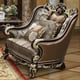 Cherry Finish Wood Armchair Traditional Cosmos Furniture Monica