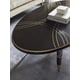 Bronzed Ebony & Warm Silver Metallic Paint Coffee Table EVERLY by Caracole 