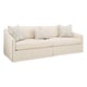 Natural Finish Classic Flow Of Draped Material Sofa CASUAL AFFAIR by Caracole 