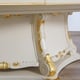 Luxury Beige & Gold Leaf BELLAGIO Dining Table Set 9Pcs EUROPEAN FURNITURE Classic