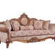 Imperial Luxury Brown & Silver Gold RAFFAELLO II Sofa Set 4Pcs EUROPEAN FURNITURE