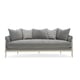 Gray Velvet & Soft Silver Paint Finish Traditional Sofa SPLASH OF FLASH by Caracole 
