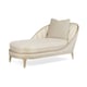 Ultra-soft Fabric Shimmering Blush Taupe Frame Traditional ADELA CHAISE by Caracole 