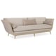 Taupe Paint Finish Curvaceous Upholstered Sofa LOVE A-FLAIR by Caracole 