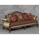 Luxury Silk Chenille Solid Carved Wood Sofa HD-90008 Classic Traditional