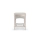 Clear Glass Top & Frame in Matte Pearl End Table LITTLE CHARM by Caracole 