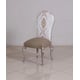 Luxury Antique Silver BELLAGIO Side Chair Set 2Pcs  EUROPEAN FURNITURE Classic