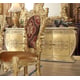 Rich Gold Buffet Carved Wood Traditional Homey Design HD-8086