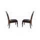 Cherry Finish Wood Dining Side Chair Set of 2 Traditional Cosmos Furniture Rosanna