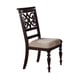 Cherry Finish Wood Dining Room Set 8Pcs w/Chest Transitional Cosmos Furniture Zora