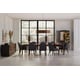 Rich Walnut & Dark Chocolate Accents Dining Table ROOM FOR MORE by Caracole 