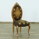 Luxury Antique Gold & Black EMPERADOR Side Chair Set 2Ps EUROPEAN FURNITURE 