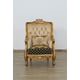 Imperial Luxury Black & Silver Gold LUXOR II Arm Chair Set 2Pcs EUROPEAN FURNITURE 